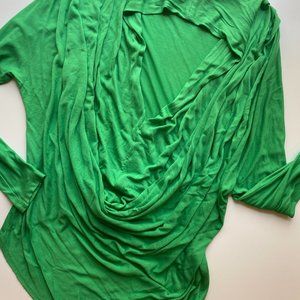Alice + Olivia kelly green long sleeve shirt